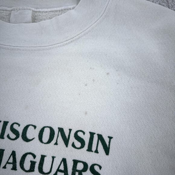 Vintage Wisconsin Jaguars LTD Sweatshirt Mens Large Crewneck Graphic 90s USA - Picture 4 of 11